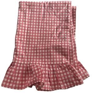 Ralph Lauren Blue Label red and white checkered Ruffled Pillowcase